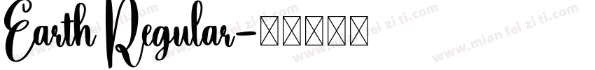Earth Regular字体转换